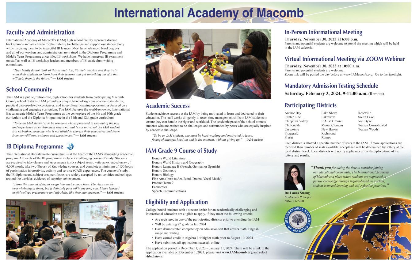 Important Dates Admissions International Academy of